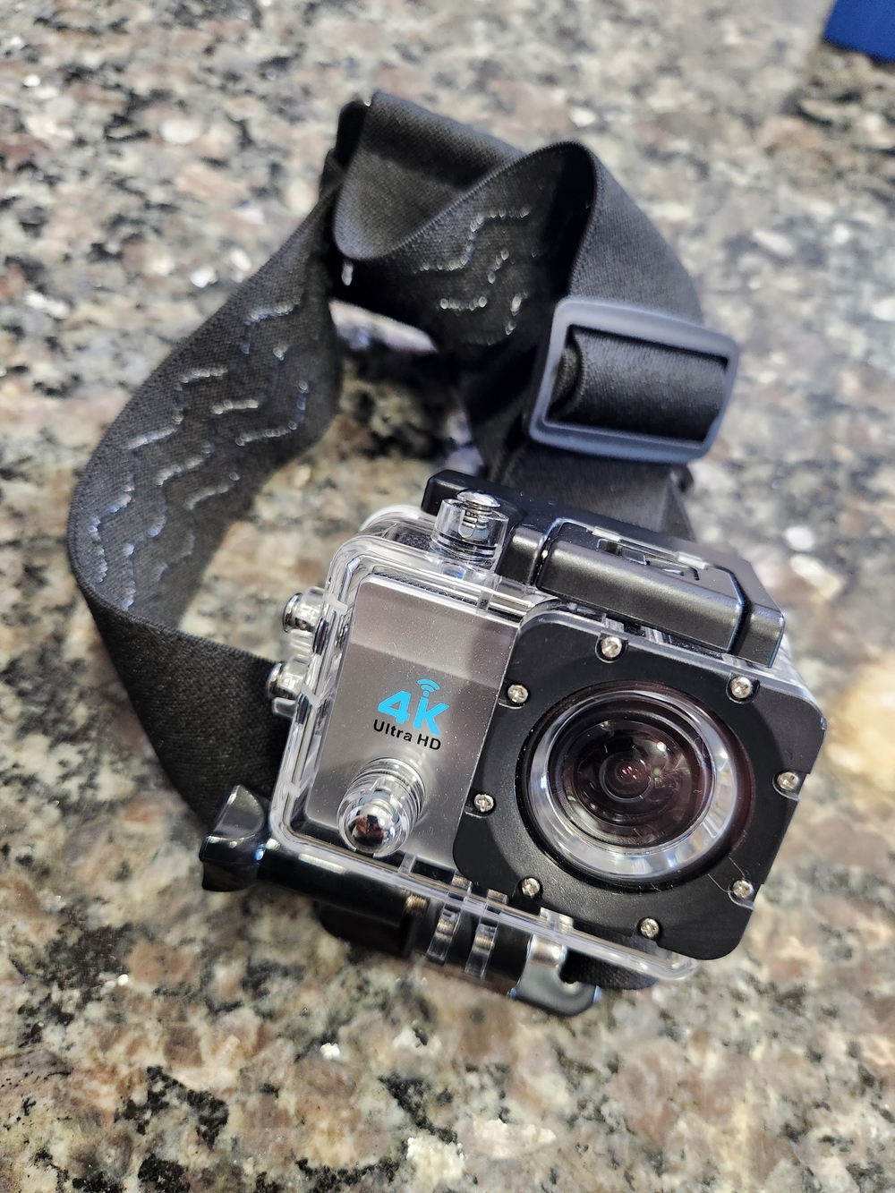 4K Ultra HD Waterproof Action Camera - Black